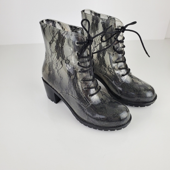 DripDrop Clear Rain Boots - Picture 1 of 8